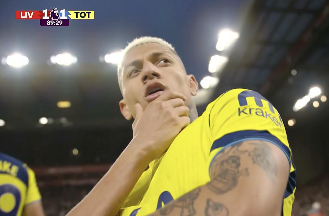 亚博游戏官网-16场6球，利物浦是里沙利松英超生涯进球并列最多的对手